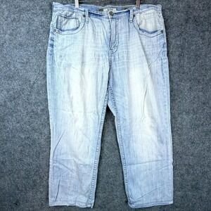 Buckle Seth Jeans Men 38R Blue Denim Cotton Stretch Travel Mid Rise Straight Leg